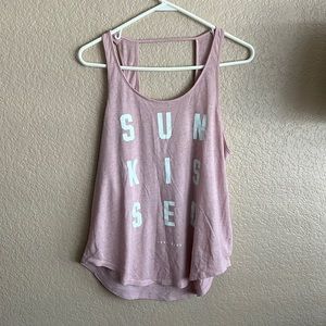 PINK pale pink tank top